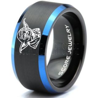 Yoda Ring, Black Yoda Ring, Black Tungsten Yoda Wedding Ring, Yoda Star Wars Ring, Star Wars Wedding Band, Black Wedding Ring, Black Tungsten Band, Star Wars Wedding Band, Star Wars Wedding Ring, Star Wars Yoda Jewelry