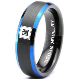 GM Ring, GM Truck Ring, Truck Ring, Trucker Ring, Pickup Truck Ring, GM Jewelry, Black Tungsten Ring, Black Tungsten Wedding Band, Black Wedding Band