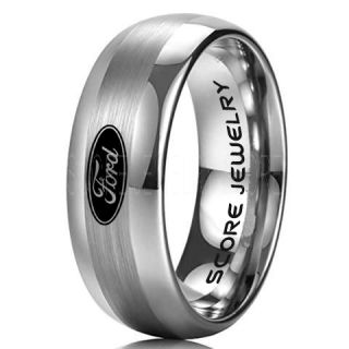 Ford Ring, Ford Jewelry, Shelby Ring, Mustang Ring, Ford Mustang Ring, Ford Ring Mustang Jewelry, Tungsten Ring, Tungsten Wedding Band