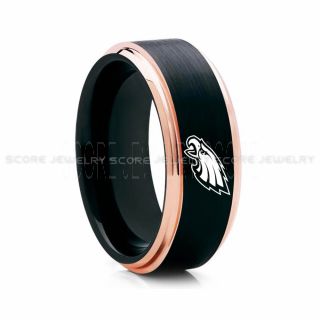 Eagles Ring, Eagles Wedding Ring, Eagles Wedding Band, Football Wedding Band, Football Jewelry