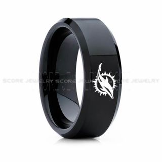 Dolphins Ring, Dolphins Wedding Ring, Dolphins Wedding Band, Football Wedding Band, Football Jewelry