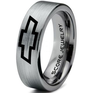 Chevrolet Ring, Chevy Ring, Bowtie Ring, Chevy Bowtie Ring, Chevy Wedding Ring, Chevy Wedding Band, Chevrolet Wedding Ring, Chevrolet Wedding Band