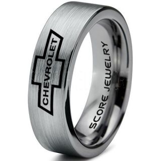 Chevrolet Ring, Chevy Ring, Bowtie Ring, Chevy Bowtie Ring, Chevy Wedding Ring, Chevy Wedding Band, Chevrolet Wedding Ring, Chevrolet Wedding Band