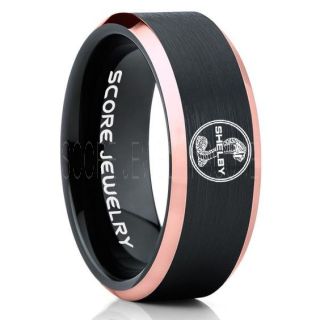 Shelby Mustang Ring, Ford Shelby Ring, Shelby Ring, Mustang Ring, Ford Mustang Ring, Ford Ring Mustang Jewelry, Tungsten Ring, Tungsten Wedding Band