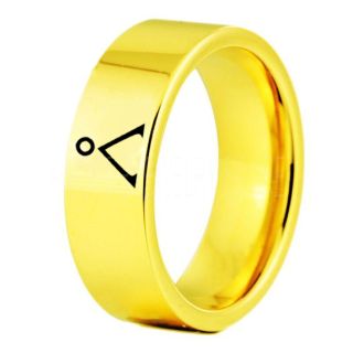 Stargate Ring, Stargate Earth Ring, Earth Ring, Stargate Jewelry, Stargate Wedding Band, Stargate Wedding Ring, 14K Yellow Gold Tungsten Ring, Yellow Gold Wedding Ring