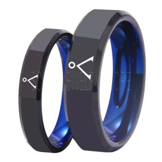 Stargate Rings, Stargate Earth Rings, Earth Rings, Stargate Jewelry, 2 Piece Couple Set Stargate Wedding Bands, Stargate Wedding Rings, Black Tungsten Ring, Black Wedding Ring