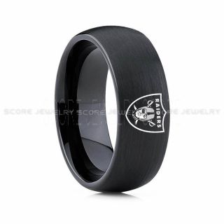 Raiders Ring, Raiders Wedding Ring, Raiders Wedding Band, Football Wedding Band, Football Jewelry