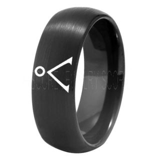 Stargate Ring, Stargate Earth Ring, Earth Ring, Stargate Jewelry, Stargate Wedding Band, Stargate Wedding Ring, Black Tungsten Ring, Black Wedding Ring