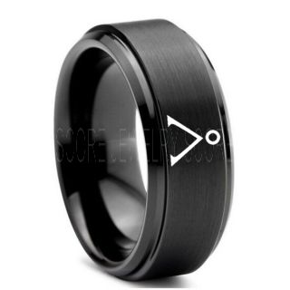 Stargate Ring, Stargate Earth Ring, Earth Ring, Stargate Jewelry, Stargate Wedding Band, Stargate Wedding Ring, Black Tungsten Ring, Black Wedding Ring