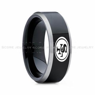 49ers Ring, 49ers Wedding Ring, 49ers Wedding Band, Football Wedding Band, Football Jewelry