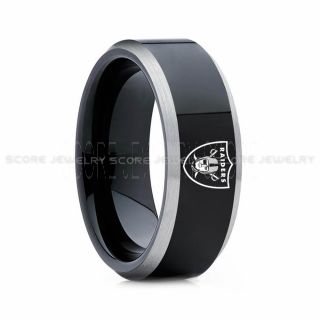Raiders Ring, Raiders Wedding Ring, Raiders Wedding Band, Football Wedding Band, Football Jewelry