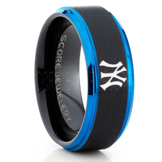 Baseball Ring, Baseball Wedding Band, Yankees Ring, Yankees Jewelry