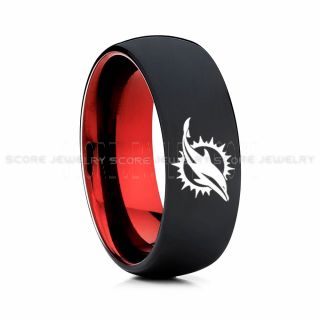 Dolphins Ring, Dolphins Wedding Ring, Dolphins Wedding Band, Football Wedding Band, Football Jewelry
