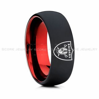 Raiders Ring, Raiders Wedding Ring, Raiders Wedding Band, Football Wedding Band, Football Jewelry