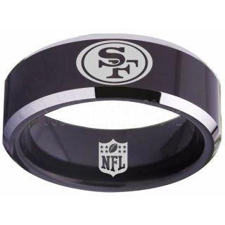 49ers Ring, 49ers Wedding Ring, 49ers Wedding Band, Football Wedding Band, Football Jewelry