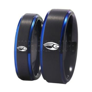 Star Trek Rings, Borg Rings, Borg Confederacy Jewelry, 2 Piece Couple Set Star Trek Rings, Treky Rings, Star Trek Jewelry, Star Trek Wedding Bands, Star Trek Wedding Rings, Black Tungsten Bands