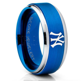 Baseball Ring, Baseball Wedding Band, Yankees Ring, Yankees Jewelry
