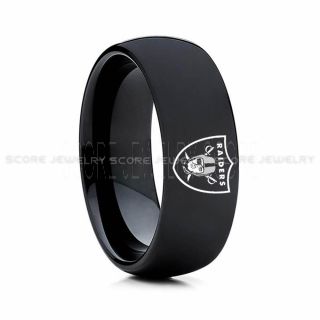 Raiders Ring, Raiders Wedding Ring, Raiders Wedding Band, Football Wedding Band, Football Jewelry