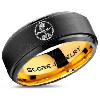Shelby Mustang Ring, Ford Shelby Ring, Shelby Ring, Mustang Ring, Ford Mustang Ring, Ford Ring Mustang Jewelry, Tungsten Ring, Tungsten Wedding Band