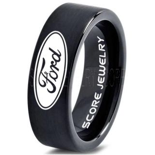 Ford Ring, Ford Jewelry, Shelby Ring, Mustang Ring, Ford Mustang Ring, Ford Ring Mustang Jewelry, Tungsten Ring, Tungsten Wedding Band