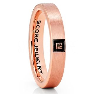 GM Ring, GM Truck Ring, Truck Ring, Trucker Ring, Pickup Truck Ring, GM Jewelry, 14K Rose Gold Tungsten Ring, Rose Gold Tungsten Wedding Band, Rose Gold Wedding Band