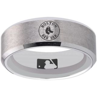 Red Sox Ring, Red Sox Wedding Ring, Red Sox Wedding Band, Baseball Wedding Band, Baseball Jewelry 