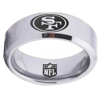 49ers Ring, 49ers Wedding Ring, 49ers Wedding Band, Football Wedding Band, Football Jewelry