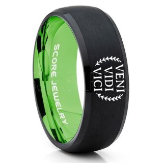 Veni Vidi Vici Ring, Julius Caesar Ring, Roman Ring, Roman Republic Ring, I Came I Saw I Conquered Ring, Roman Senate Ring, Julius Caesar Jewelry, Black Tungsten Ring