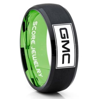 GMC Ring, GM ring, Truck Ring, Trucker Ring, Pickup Truck Ring, GM Ring, Black Tungsten Ring, Black Tungsten Wedding Band, Black Wedding Band