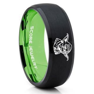 Yoda Ring, Black Yoda Ring, Black Tungsten Yoda Wedding Ring, Yoda Star Wars Ring, Star Wars Wedding Band, Black Wedding Ring, Black Tungsten Band, Star Wars Wedding Band, Star Wars Wedding Ring, Star Wars Yoda Jewelry
