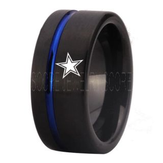 Texas Ring, Texas Football Ring, Dallas Ring, Football Ring, Black Tungsten Ring, Black Tungsten Wedding Ring, Black Wedding Ring, Dallas Football Ring, Dallas Football Wedding Ring