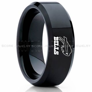 Bills Ring, Bills Wedding Ring, Bills Wedding Band, Football Wedding Band, Football Jewelry