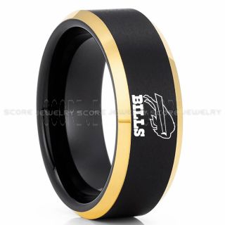 Bills Ring, Bills Wedding Ring, Bills Wedding Band, Football Wedding Band, Football Jewelry