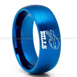 Bills Ring, Bills Wedding Ring, Bills Wedding Band, Football Wedding Band, Football Jewelry