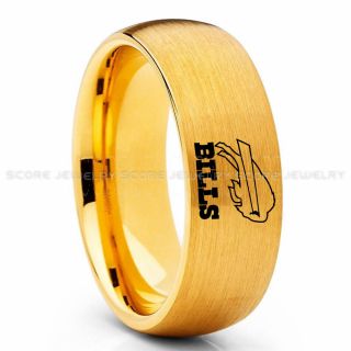 Bills Ring, Bills Wedding Ring, Bills Wedding Band, Football Wedding Band, Football Jewelry