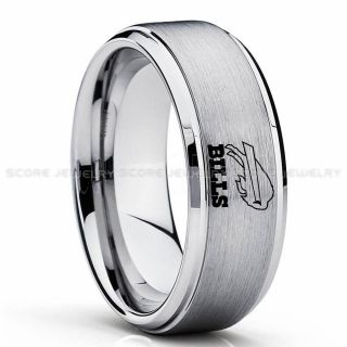 Bills Ring, Bills Wedding Ring, Bills Wedding Band, Football Wedding Band, Football Jewelry