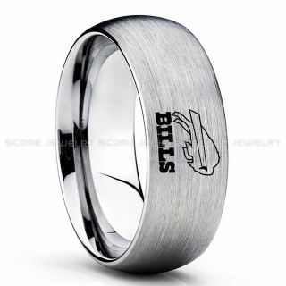 Bills Ring, Bills Wedding Ring, Bills Wedding Band, Football Wedding Band, Football Jewelry