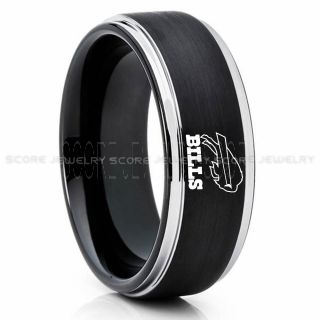 Bills Ring, Bills Wedding Ring, Bills Wedding Band, Football Wedding Band, Football Jewelry