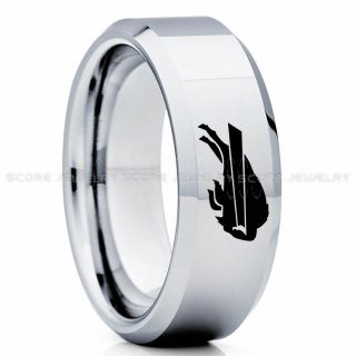 Bills Ring, Bills Wedding Ring, Bills Wedding Band, Football Wedding Band, Football Jewelry