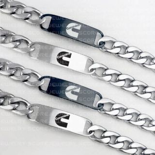 Cummins Bracelet, Cummins Engine Bracelet, 10" Cummins Stainless Steel Bracelet, Cummins Bracelet, Cummins Jewelry, Truck Jewelry