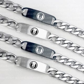 Star Wars Jedi Bracelet, Jedi Order Bracelet, 10" Star Wars Jedi Stainless Steel Bracelet, Star Wars Bracelet, Star Wars Jewelry, Jedi Jewelry