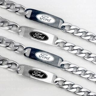 Ford Bracelet, Ford Bracelet, 10" Ford Stainless Steel Bracelet, Silver Ford Bracelet, Ford Jewelry