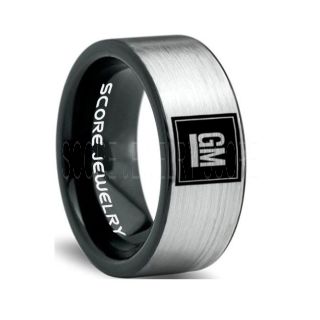 GM Ring, GM Truck Ring, Truck Ring, Trucker Ring, Pickup Truck Ring, GM Jewelry, Silver Tungsten Ring, Silver Tungsten Wedding Band, Silver Wedding Band