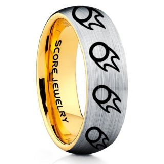 Final Fantasy Ring, Final Fantasy Jewelry, Black Mage Ring, Gamer Ring, Final Fantasy Black Mage Wedding Ring, Final Fantasy Wedding Band, Silver Tungsten Ring, Silver Wedding Band