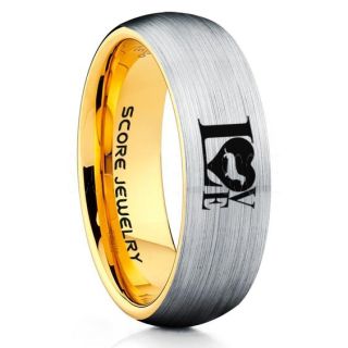Dachshund Ring, Sausage Dog Ring, Wiener Dog Ring, Dachshund Jewelry, Dachshund Wedding Band, Dog Lover Ring, Puppy Ring. Silver Tungsten Ring, Silver Wedding Band, Dog Lover Jewelry