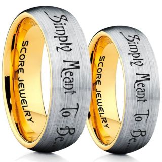 Simply Meant To Be Rings, Jack and Sally Rings, Jack and Sally Wedding Bands, Silver Tungsten Rings, Silver Tungsten Wedding Bands, Jack and Sally Wedding Rings