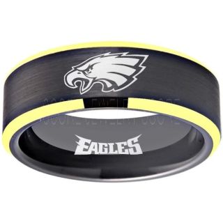 Eagles Ring, Eagles Wedding Ring, Eagles Wedding Band, Football Wedding Band, Football Jewelry