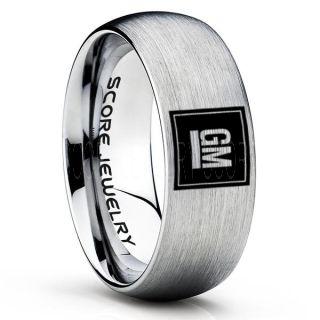 GM Ring, GM Truck Ring, Truck Ring, Trucker Ring, Pickup Truck Ring, GM Jewelry, Silver Tungsten Ring, Silver Tungsten Wedding Band, Silver Wedding Band