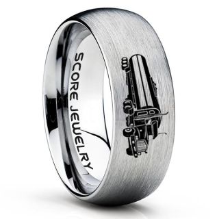 Tank Truck Ring, Tanker Ring, Fuel Truck, Truck Driver Ring, Trucker Ring, Black Tungsten Ring, Trucker Jewelry, Truck Driver Wedding Band, Black Tungsten Band, Black Wedding Ring