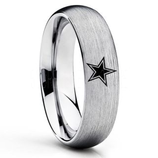 Texas Ring, Texas Football Ring, Dallas Ring, Football Ring, Silver Tungsten Ring, Silver Tungsten Wedding Ring, Silver Wedding Ring, Dallas Football Ring, Dallas Football Wedding Ring
